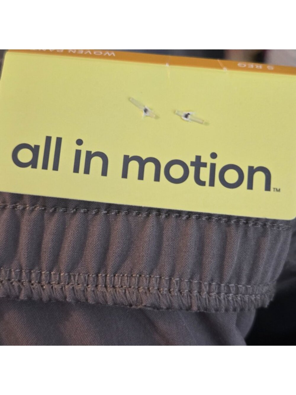 All In Motion NWT Women’s Stretch Woven High-Rise Taper Pants Beige Size S - Picture 10 of 11